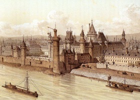 demolition donjon palace of the louvre paris guidebook